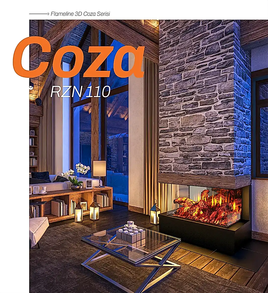 COZA: Huzurun ve Sıcaklığın Yeni Adı COZA, 3 cepheli cam tasarımıyla yaşam alanlarınıza zarafet katarken, size huzurlu bir atmosfer sunar. Gerçek meşe odununun yanma sesi ve 3 boyutlu FlameLog odunları sayesinde, iç dünyanızda sakin ve rahatlatıcı bir yolculuğa çıkarsınız. Hayatın koşuşturmasından uzaklaşıp, dinginliğin tadını çıkarmak istediğiniz anlarda COZA, size özel bir kaçış noktası yaratır. Ayrıca, mekanlarınıza uyum sağlayan isteğe bağlı “L” yüzey seçeneği ile COZA, her türlü yaşam alanına şıklık ve fonksiyonellik getirir.