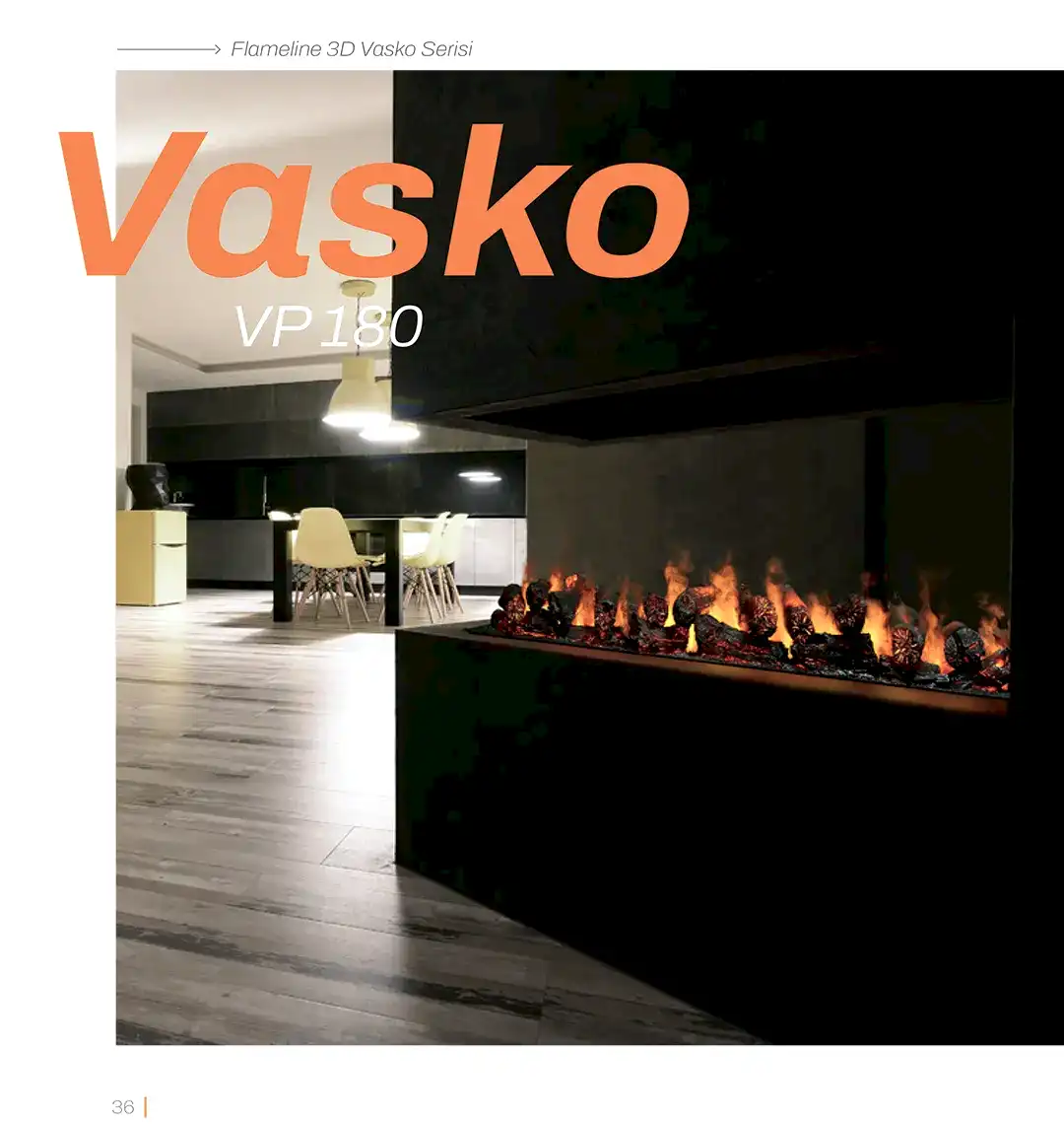 Vasko VP 180 Elektrikli Şömine Modelleri