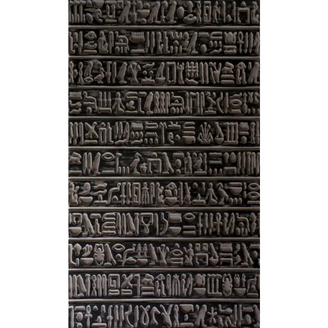 Antik Mısır Hiyeroglifleri Fiber Duvar Panelleri PA 22